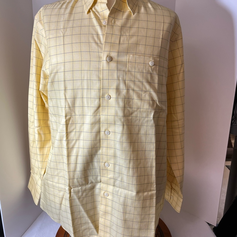 Orvis Yellow Casual Button Down Shirt